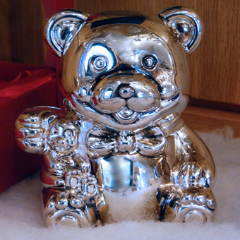 Silverplated Bear