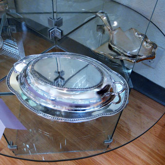 Silver Covered Vegetable Dish